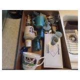 Ronald Reagan mug, fire king mug, insulators.