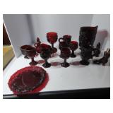 Vintage Avon cape cod glass lot.
