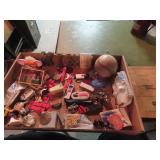Dice, baseball cards, keychains, misc.