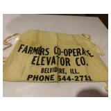 Vintage advertising apron. Farmers Co-Op