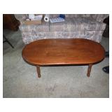Wood coffee table.