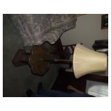 Floor lamp w/built in table.