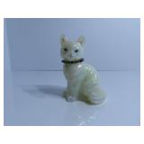Fenton glass cat figure.