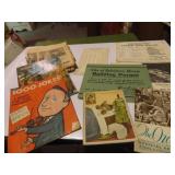 Antique Vintage paper ephemera lot. travel brochur