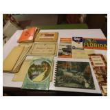 Antique paper ephemera lot. travel brochures.