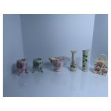 (6)Vintage Lefton figures.