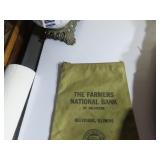 Vintage Belvidere farmers bank bag.