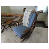 Vintage wood rocking chair.