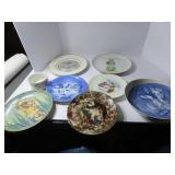 Vintage decor plates lot.