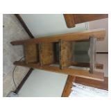 Arts & Crafts style wood shelf.