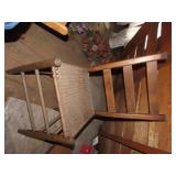 Antique cane seat chair.