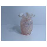 Iridescent Fenton glass vase.