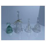 (4)Vintage glass bells.