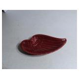 Red wing pottery trinket tray.