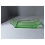 Vaseline glass dish.