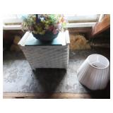 Small vintage hamper basket, flowers