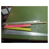 Belvidere advertising folding yardsticks.