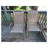 (2)patio table chairs.