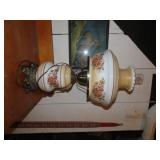 Vintage milk glass lamp.