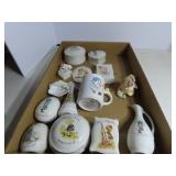 Holly Hobbie porcelain dish collection.