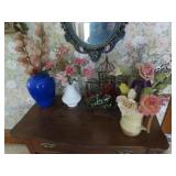 Frankoma pitcher, decor vases.(5)