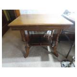 Antique wood table.