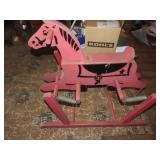 Vintage rocking bouncing horse.