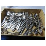 Stainless steel flatware lot.