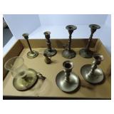 Assorted candle stick lot.