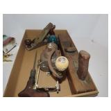 Dunlap wood plane, block plane, screwdriver