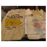 Advertising seed bags, canvas tote.
