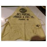 Vintage advertising apron. Barrett Roofs