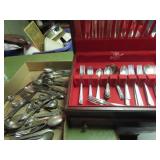Vintage silver plate flatware w/box.