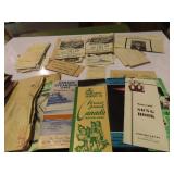 Antique paper ephemera lot. travel brochures.