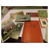Antique paper ephemera lot. travel brochures.
