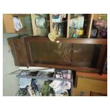 Vintage gun cabinet w/key.