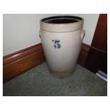 5 gallon butter churn stoneware crock.