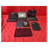 Assorted tablets, keyboard lot.
