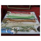 Showcase of assorted jewelry.
