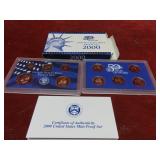 2000 US Coins Proof set.