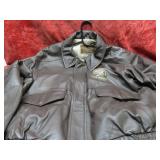 North American Hunting Club leather coat XL