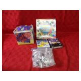 Power Balls, gemstone kit, fleece quilt.