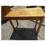 Vintage wood desk w/drawer & pull out table.