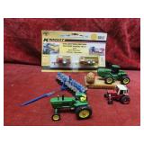 Knight diecast mixer, spreader & other farm toys.