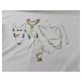 Showcase of jewelry.