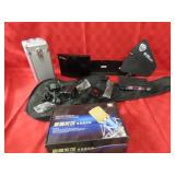 Microphone, case, antenna, accessories.