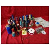 Large assorted sewing embroidery thread lot.