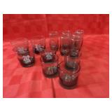Vintage drinking glasses.