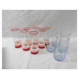 Vintage drinking glasses.