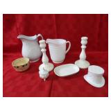 Vintage Milk glass lot.